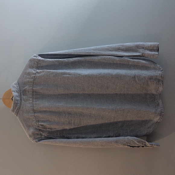 J. Crew Men's Medium Linen-Cotton Slim Fit Long Sleeve Shirt Style #AL179 - Picture 3 of 15